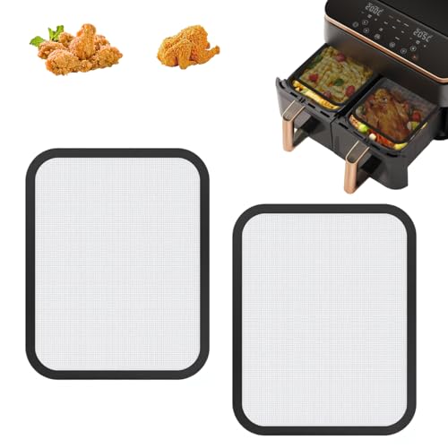 2 st stänkskydd i INOX, finmaskiga stänkskydd för Cosori Airfryer 8,5 L/Dual Blaze TwinFry 10L tillbehör till Air Fryer Magnetic Stänkskydd för Cosori CAF-R901-AEU 8.5L
