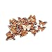 AGCFABS 10pcs 21x15mm Colorful Butterfly Charms Pendant Enamel Metal Small Charms Necklace Bracelet For DIY Jewelry Making Accessories (Orange)