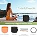 432HZ 8 Inchs D Note Orange Frosted Crystal Singing Bowl for Meditation Healing Yoga Chakra Quartz Crystal Sound Bowls with Heavy Duty Carry Case and Rubber Mallet,Suede Striker,O-rings