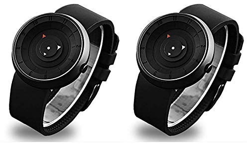BID Analogue Black dial Arrow Watch for Mens and Boys (Pack of 2) (B08XB472R3) Amazon Price History, Amazon Price Tracker