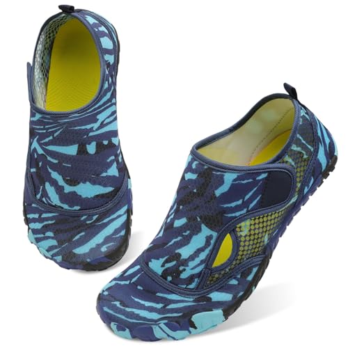 Womens and Mens Water Shoes Breathable Quick Dry Swim Pool Shoes Barefoot Aqua Shoe for Beach Diving Hiking Water Sports 6.5 Women/4.5 Men