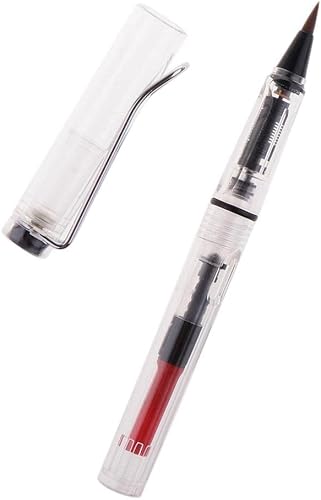 Miniatura 2 de Pluma de pincel de tinta fuente recargable para artista chino japonés Sumi caligrafía pintura dibujo escritura firma - transparente