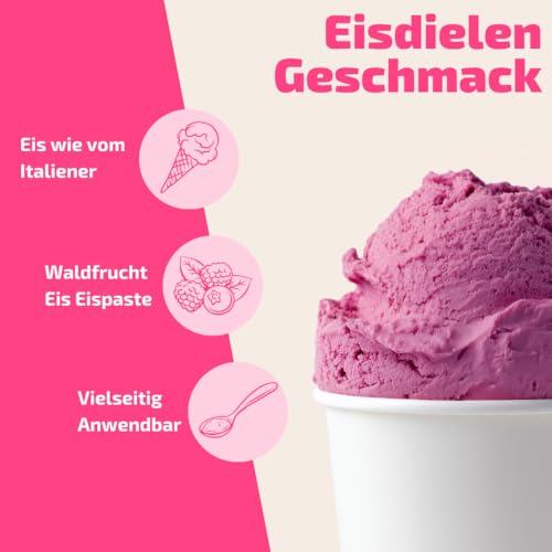 Waldfrucht-Eispaste für fruchtiges aromatisches Eis » Auch zum Verfeinern von leckerem Eis, Desserts, Getränke, Pralinen Torten und vielem mehr » Inhalt 250 g – Bild 3