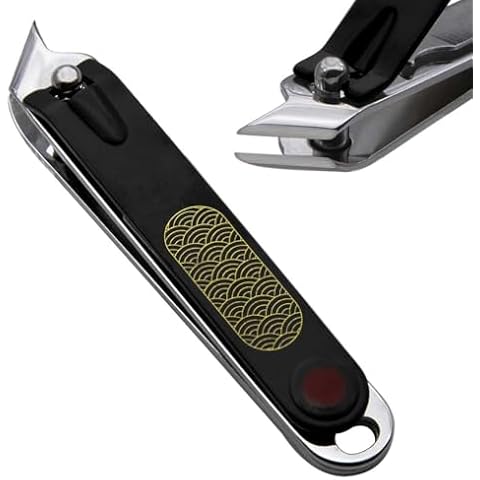 Liangery Nail Clippers Professional Nail Cutter for Ingrown Toenail Removal Treatment Tools, Fingernail Nippers with Comfort Grip Handle Slanted Cuticle Trimmer for Men Women Seniors Adult Thick Nails Cover