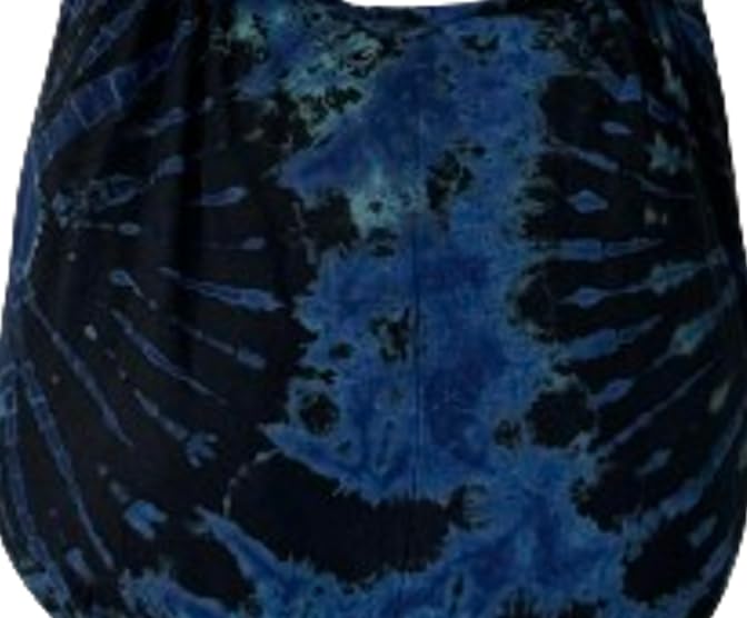 Image of TIE DYE Bohemian Hipster Hobo Boho Hippie Crossbody Bag Purse Black Tone 39 inch
