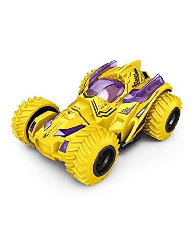 Image of 4WD Monster Truck Toys for Kids,Stunt Truck Car Toy with 360 Degree Rotation Big Rubber Tires for Push & Go 4wd Monster Truck Cars for Boys & Girls (Pack of 1, Red Color)