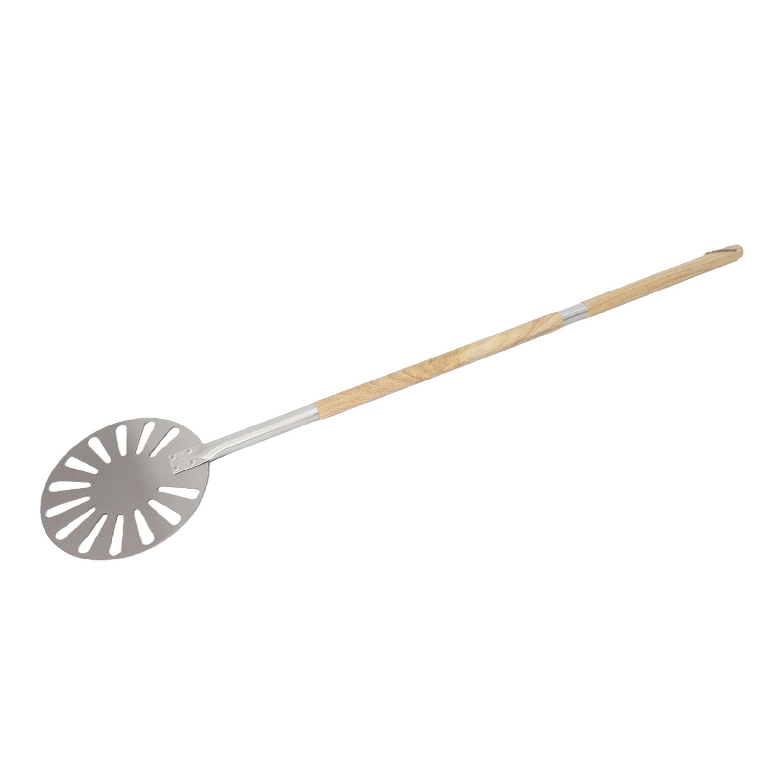 Pizzawender, Edelstahl-Pizzawender mit Perforiertem Spatel, 23 Cm, 9,1 Zoll, Abnehmbarer 79 Cm, 120 Griff für das Backen Im Pizzaofen Im Freien