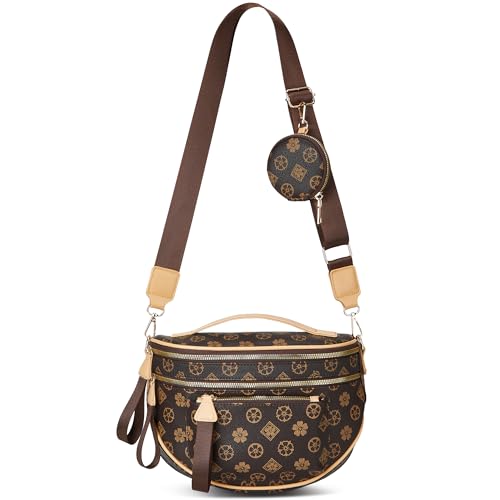 Image of Crossbody Purse for Women Small Crossbody Bags Trendy Vegan Leather with Adjustable Shoulder Straps Gift for Mother Wife Mom