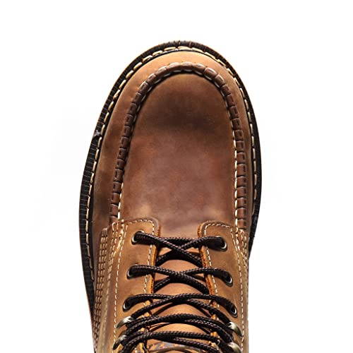 Image of Bonanza Boots FRONTIER PLUS 6 inch Men's Moc Toe Work Boot - Built For Tough Jobs