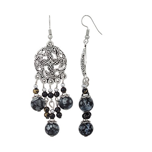 Oxidised Silver Bohemian Earrings