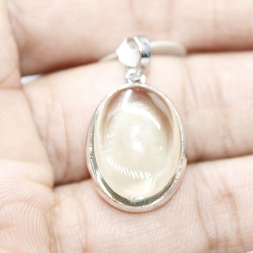 Pendentif en améthyste verte naturelle et argent massif - 6