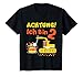 Kinder Bagger Jungen Achtung 2 Jahre Abrissbirne Kran Geburtstag T-Shirt
