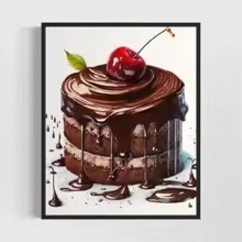 Dessert délicieux gâteau beignets tableau aquarelle pour des repas conviviaux