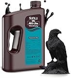SUNLU 3000G ABS Like Resina para impresora 3D, resina de fotopolímero de curado UV rápido de 405nm 3D para impresoras 3D LCD/DLP/SLA, alta resistencia y alta precisión, gris de 3KG Negro