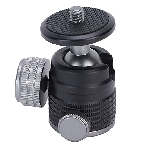 Hot Shoe Mount Adapter 360 Degree Swivel Mini Ball Head 1/4inch Tripod Screw Head for DSLR Camera