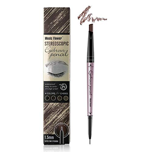 Music Flower Eyebrow pencil - Eyebrow pen - Brow Tint brush Brow Filler (Brown)