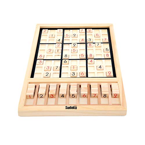 Sudoku Juego Tablero N�mero Rompecabezas Juguete Sudoku Rompecabezas Juego de Mesa Rompecabezas Juguete de Inteligencia Juego de Tablero de Madera Sudoku de Madera Juego para Padres e Hijos
