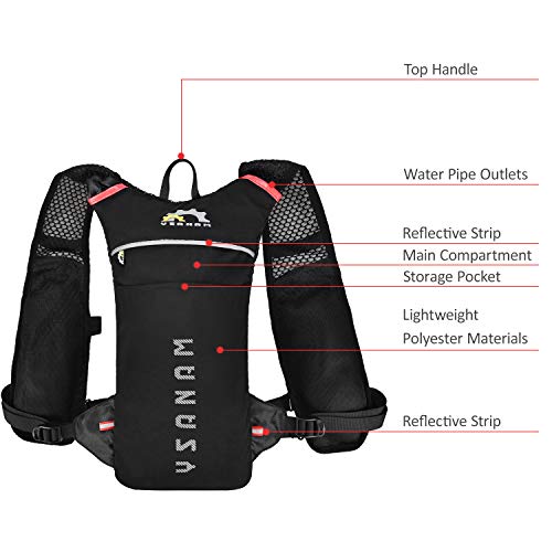 Mochila colete de hidratação,Mochila de ciclismo Mochila de armazenamento de hidratação para corrida