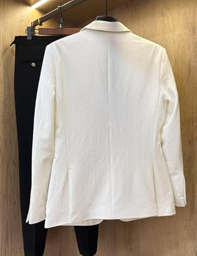 Seersucker Mens Solid Blazer Jacket Slim Fit Two Button Casual Summer Sport Coats for Wedding Prom3