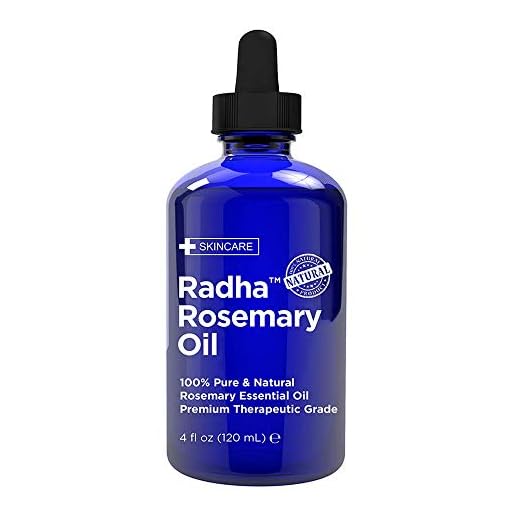 Radha Beauty - Huge 4 oz. Rosemary Essential Oil - 100% Pure Therapeutic Grade, Steam Distilled for Aromatherapy, Relaxation, Scalp, Healthy Hair Growth, Anti-Aging, Dry Skin
