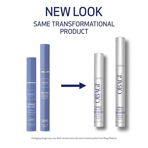 Obagi Nu-Cil Eyelash Enhancing Serum & Eyebrow Boosting Serum Set – Clinically Proven Formulas for Thicker & More Defined Looking Lashes & Fuller Looking Eyebrows