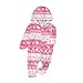 Christmas Pajamas for Family Funny Long Sleeve Casual Hooded Jumpsuits Fashion Graphic Print Holiday Xmas Pjs Sets