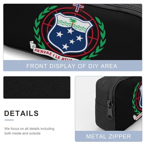 Coat of Arms of Samoa Large Travel Backpacks Carry on Backpack Weekender Bag with 2 Storage Pockets for Men And Women4