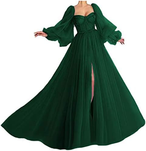 Puffy sleeve prom dress ball gown Clearance