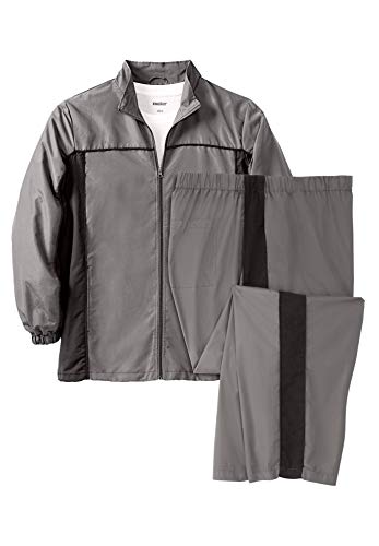 KingSize Men's Big & Tall Long Sleeve Colorblock Tracksuit