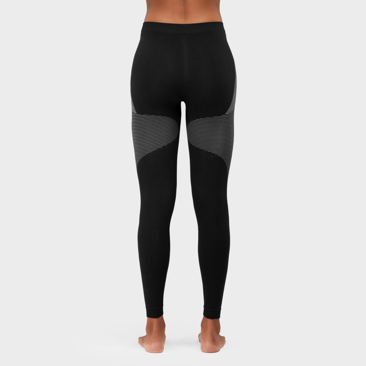 SIROKO Leggings compresivos de esquí y Nieve UltraDry Negro