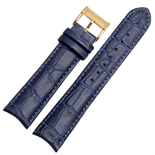 Bracelet montre cuir 20mm incurvé anti vide pour Citizen Seiko vachette