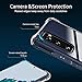 KIOMY Clear case for Samsung Galaxy S20 FE 5G with 2 Packs Tempered Glass Screen Protector Hybrid Hard PC Back with Soft TPU Shockproof Bumper Protection Cover