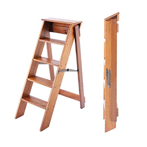 Taburete de escalera multifuncional de madera maciza alta densidad DASHADAO 2