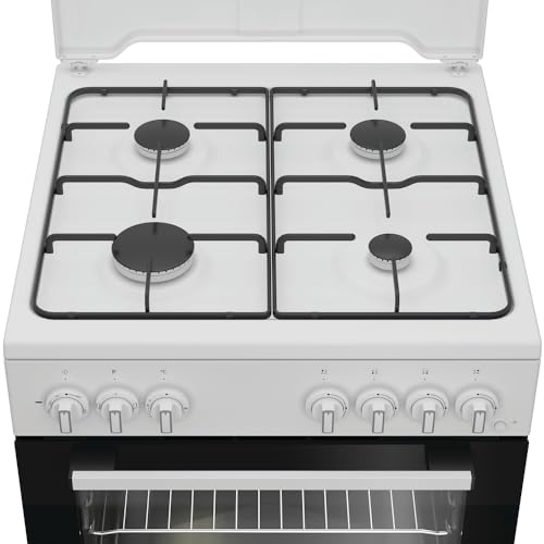 Cocina de gas I6G3PMW 60 cm, 4 fuegos, horno eléctrico con parrilla, 73 litros, Click&Clean, Click&Steam, temporizador, color blanco, clase energética A - imagen 2