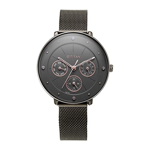 Titan Neo Grey Dial Analog Stainless Steel Strap watch for Women-2651QM01