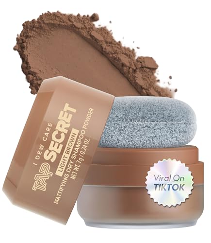 I DEW CARE Tap Secret Mattifying Dry Shampoo Powder - Light Brown V2