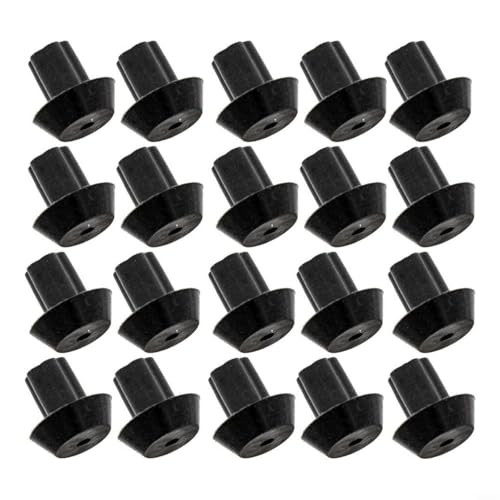 BildeeMait 20 Pack Black Rubber Feet Bumpers for Gas Stove Range Grates, Heat-Resistant, 0.2 Inch, for DVGSU101 VGRT560-6GQ