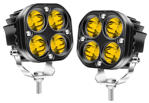 Phare LED 12v jaune anti-brouillard 40W pour une visibilité accrue en 4x4