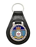 giftshop uk 81 squadron, portachiavi in pelle raf
