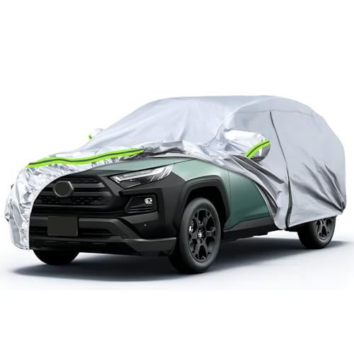 Bâche voiture Toyota RAV4 SUV housse imperméable argent extérieur protège pluie et UV