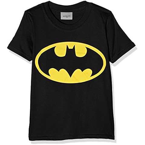 DC Comics Boys Batman Logo T-Shirt, Black Cover