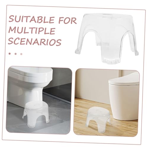 Tabouret de bain imperméable avec siège transparent stable - 4