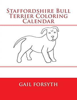 Staffordshire Bull Terrier Coloring Calendar