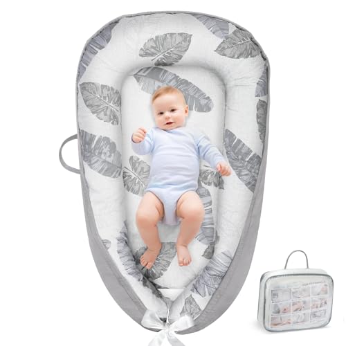 URMYWO Nido de Bebé nido bebe recien nacido Nido de Colecho para Bebe Reductor de Cuna algodón 90 x 50 cm