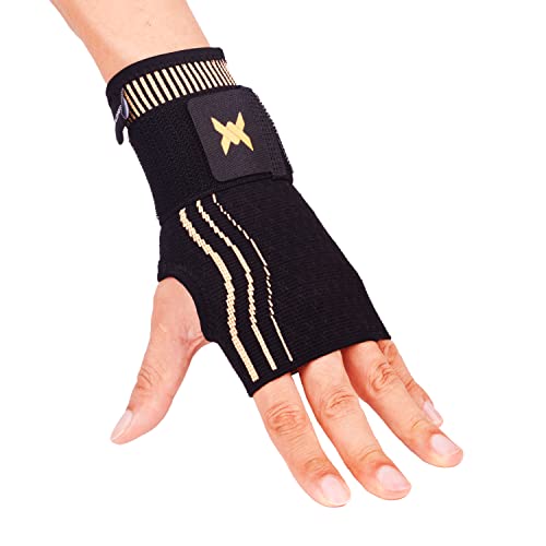 Thx4COPPER Attelle de Poignet Syndrome du Canal Carpien Respirant, Orthèse de Bandage infusée de cuivre, Pour Entorses, Arthrite et Tendinite-S Cover