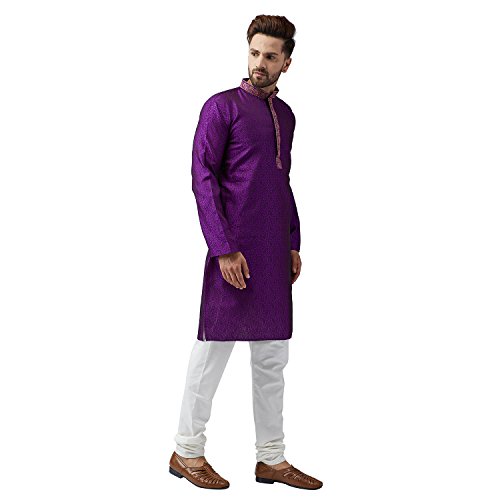 Image of SOJANYA (Since 1958 Men's Silk Blend Kurta Churidar Pyjama Set