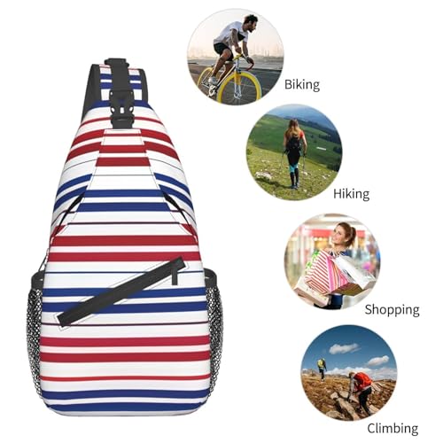 Morrales deportivos bandolera rayado Unisex miniatura 6