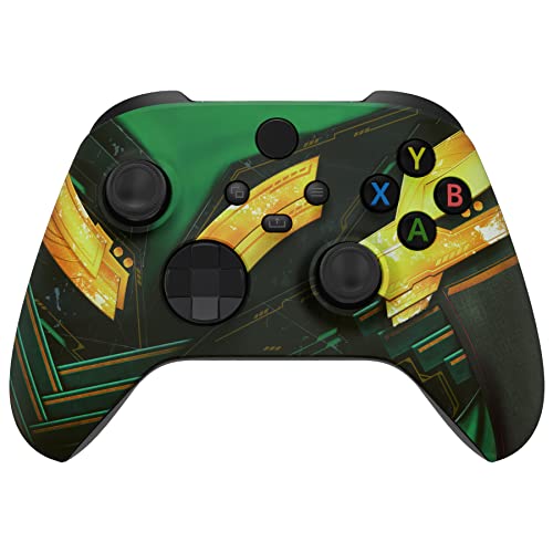 eXtremeRate Armor of Ragnarok Wymiana Płyta Czołowa, Soft Touch Grip Housing Shell Case dla Xbox Series S & dla Xbox Series X, dla Xbox Core Controller - Controller Nie Jest Wliczony W Cenę