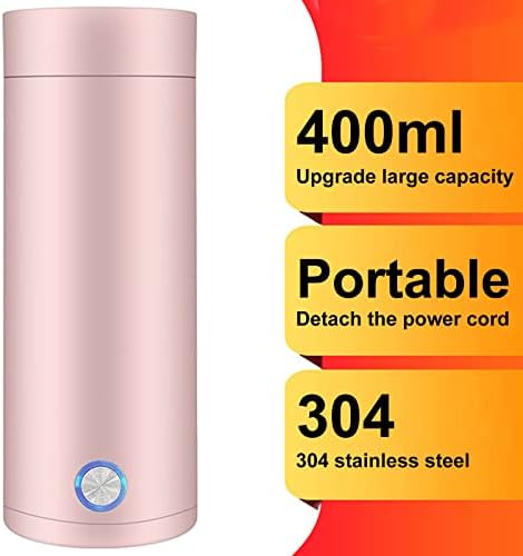 Portable Kettle Travel Electric Mini Kettle 350ML Fast Boil Kettle Lightweight Small For Bedroom Hot Cup Kettle Hot Water Boiler Bottle Electric Kettle for Making Tea Coffee Milk