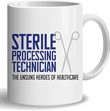 The Unsung Heroes Of Healthcare Sterile Processing Technician Coffee Mug, Sterile Processing Tech Week Gift, Surgeon Nurse Hospital Gift, Ceramic Glossy Mug Gift For Friends Novelty Home Decor 11 Oz